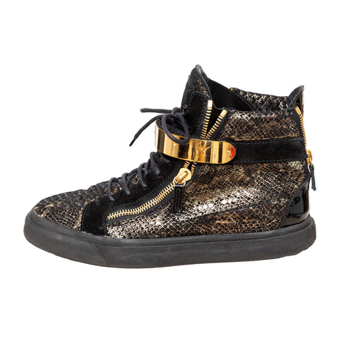Men's Giuseppe Zanotti Printed Snakeskin Sneakers - '10s