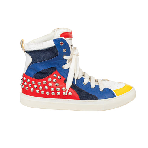 Men's Dsquared2 Studded High Top Sneakers - '10s