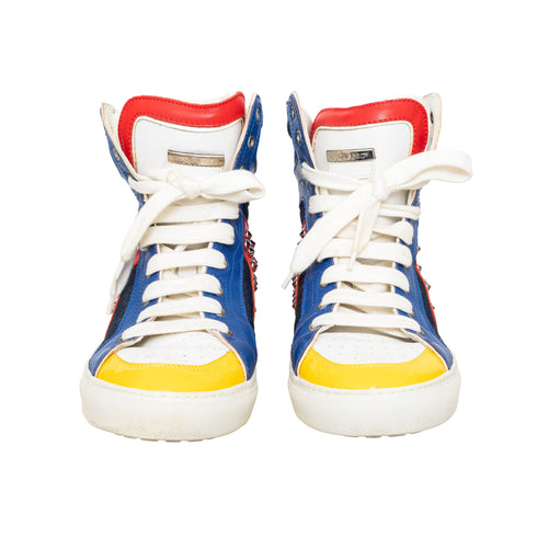 Men's Dsquared2 Studded High Top Sneakers - '10s