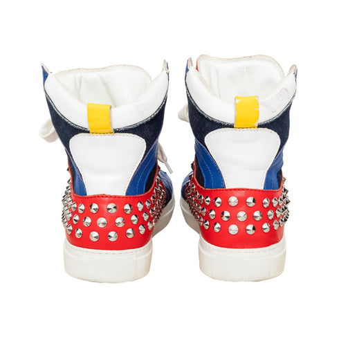 Men's Dsquared2 Studded High Top Sneakers - '10s