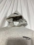 Men's Fear of God Essentials Logo Hoodie in Grey Cotton