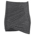 Women's Iro Brendal Draped Metallic Knit Mini Skirt in Silver Polyester