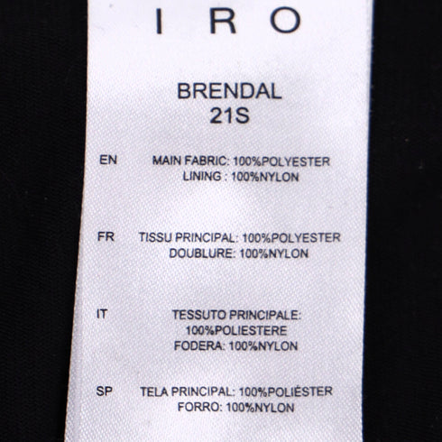 Women's Iro Brendal Draped Metallic Knit Mini Skirt in Silver Polyester