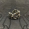 Chrome Heart Ring with Diamonds in White Gold
