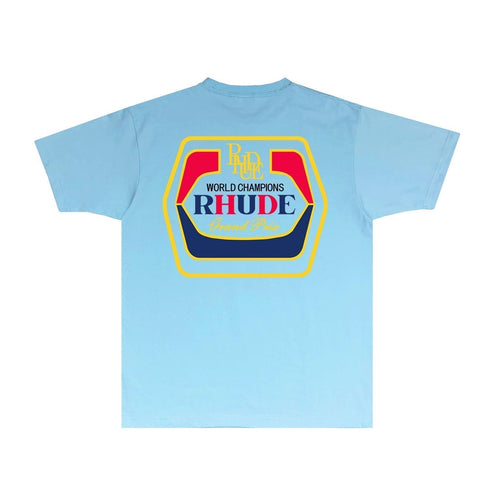 Rhude T-shirts Printed Trendy Pure Cotton