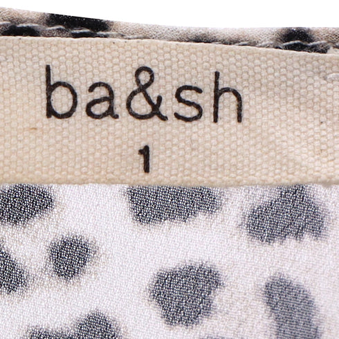 Women's Ba&Sh Leopard Print Mini Dress in Brown Viscose