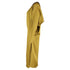 Women's Jil Sander Gathered Midi Dress in Green Silk