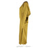 Women's Jil Sander Gathered Midi Dress in Green Silk