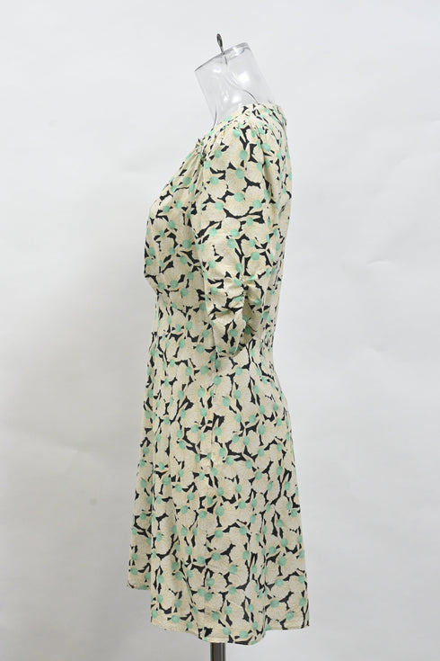 Women's Rixo Enya Pearl Printed Mini Dress in Multicolor Cotton