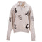 Women's Axel Arigato Typo Collared Sweater in Nude Cotton