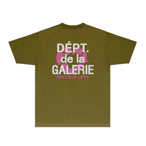 Gallery Dept T Shirt Retro Printed Loose Short-Sleeved Shirt