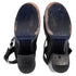 Women's Jil Sander Ankle Strap Platform Sandals in Black Leather
