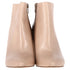 Women's Stuart Weitzman Block-Heel Ankle Boots in Nude Leather