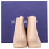 Women's Stuart Weitzman Block-Heel Ankle Boots in Nude Leather