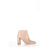 Women's Stuart Weitzman Block-Heel Ankle Boots in Nude Leather