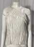 Women's Ulla Johnson Ravenna One-Shoulder Blouse in White Polyester