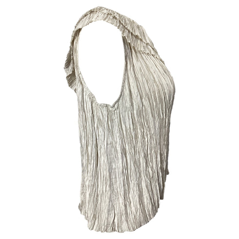 Women's Ulla Johnson Ravenna One-Shoulder Blouse in White Polyester