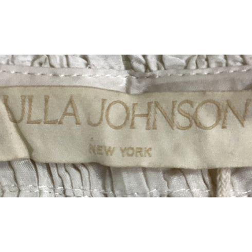 Women's Ulla Johnson Ravenna One-Shoulder Blouse in White Polyester