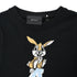 Women's Axel Arigato Knitted Bunny Printed T-Shirt in Black Cotton