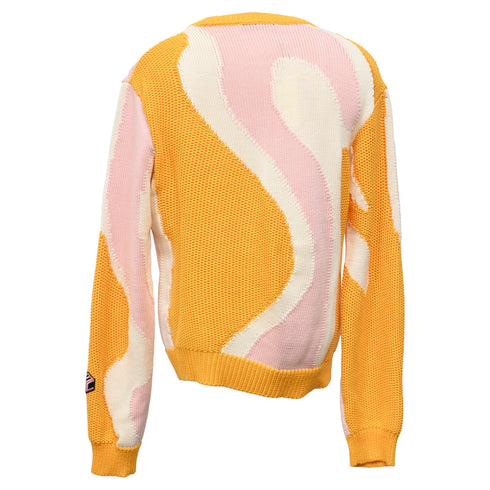 Men's MCM Knitted Color-Block Sweater in Multicolor Cotton