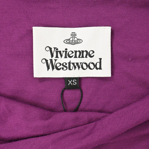Women's Vivienne Westwood Draped Maxi Dress in Violet Cotton