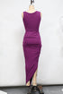 Women's Vivienne Westwood Draped Maxi Dress in Violet Cotton