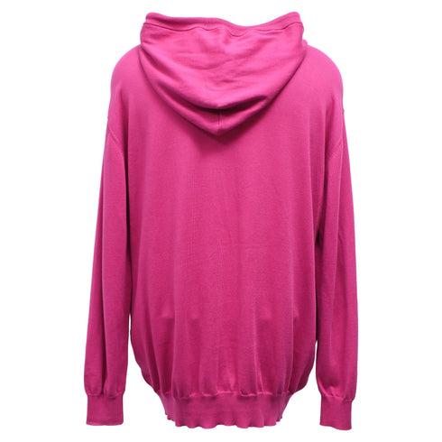 Men's Moschino Couture Bear Hoodie in Pink Cotton