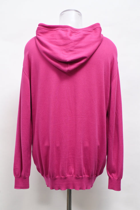 Men's Moschino Couture Bear Hoodie in Pink Cotton
