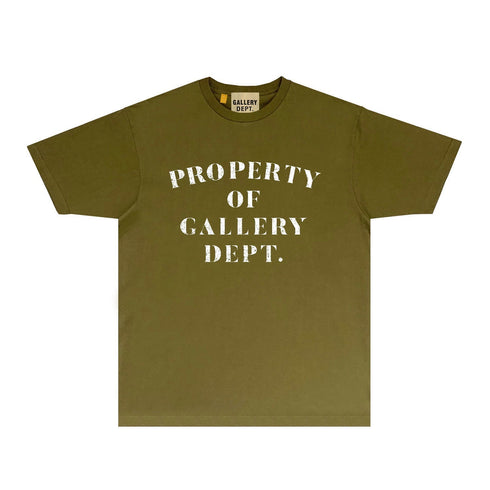 Gallery Dept T Shirt Retro Printed Loose Short-Sleeved Shirt
