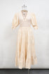 Women's Ulla Johnson Wilda Midi Tiered Dress Cream Cotton