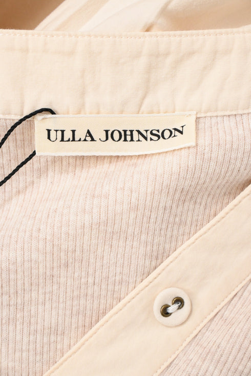 Women's Ulla Johnson Wilda Midi Tiered Dress Cream Cotton