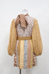 Women's Zimmermann Belted Printed Mini Dress in Multicolor Linen