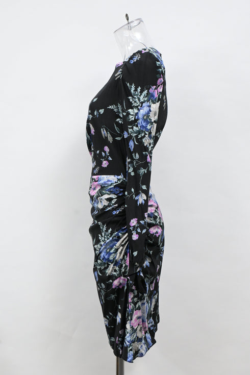 Women's Zimmermann Floral Printed Mini Dress in Multicolor Silk