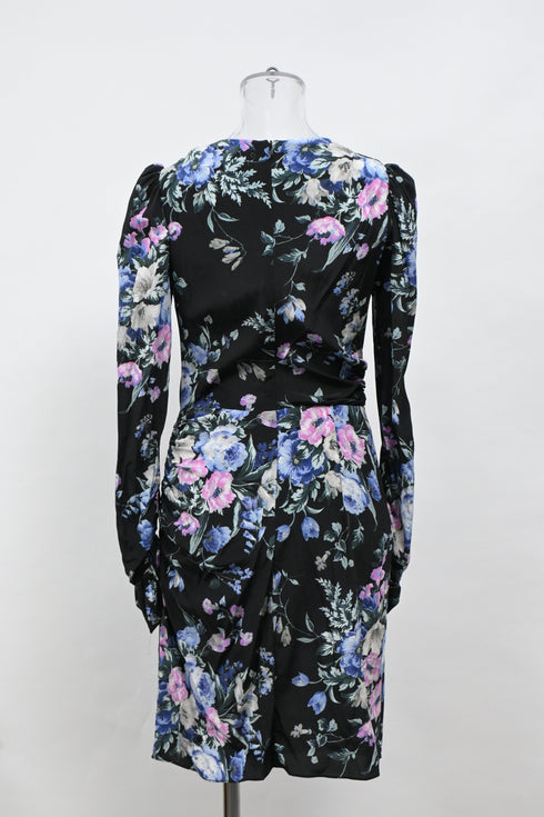 Women's Zimmermann Floral Printed Mini Dress in Multicolor Silk