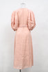 Women's Zimmermann V-neck Midi Dress in Pink Linen