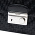 Push Lock Flap Chain Bag Madras Woven Leather Small