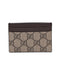 Card Holder GG Coated Canvas and Leather