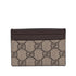 Card Holder GG Coated Canvas and Leather
