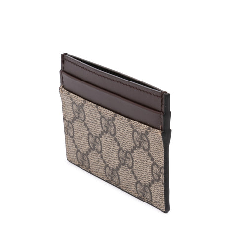 Card Holder GG Coated Canvas and Leather