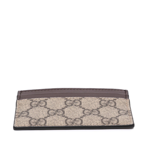 Card Holder GG Coated Canvas and Leather