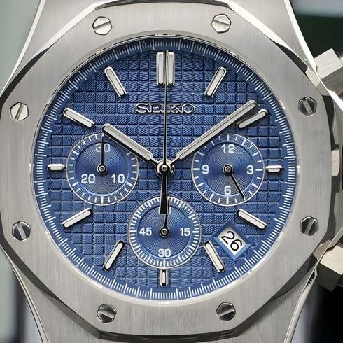 SEIKO MOD ROYAL OAK CHRONO | BLUE