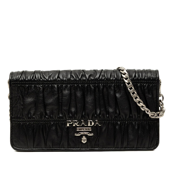 Chain Wallet Crossbody Nappa Gaufre