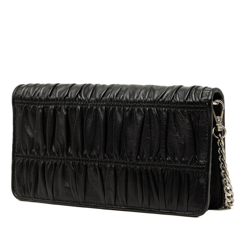 Chain Wallet Crossbody Nappa Gaufre