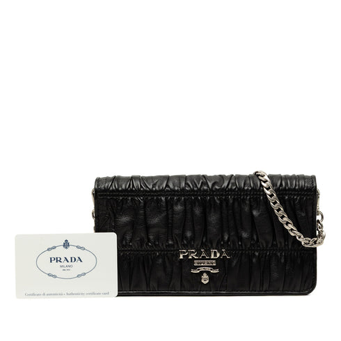 Chain Wallet Crossbody Nappa Gaufre