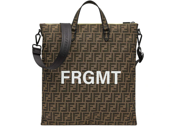 Fendi x FRGMT x Pokemon FF Fabric Bag Shopper Brown