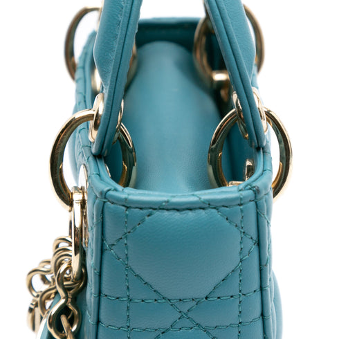 Lady Dior Bag Cannage Quilt Lambskin Micro