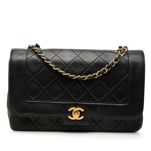 Vintage CC Chain Flap Bag Quilted Lambskin Medium