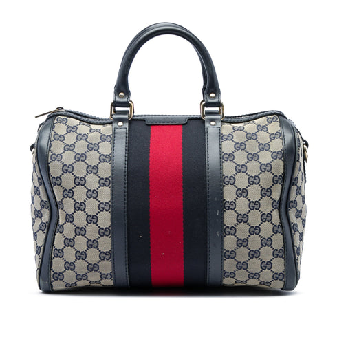 Vintage Web Boston Bag GG Canvas Medium