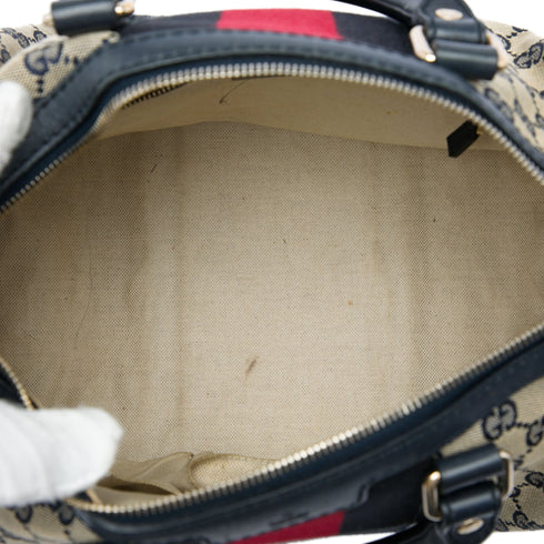 Vintage Web Boston Bag GG Canvas Medium