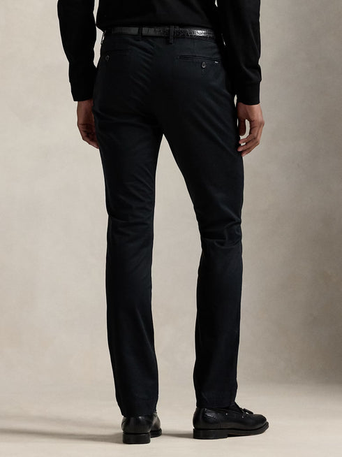 RALPH LAUREN Stretch Slim Fit Chino Trousers Black